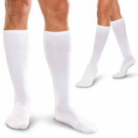 Therafirm Core-Spun Gradient Compression Socks 20-30mmHg White
